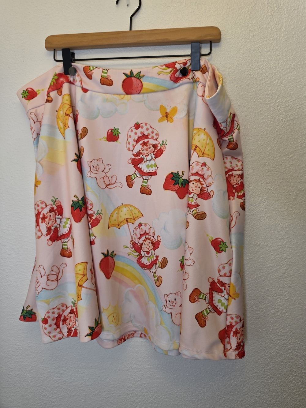 Strawberry Shortcake Print Circle Skirt